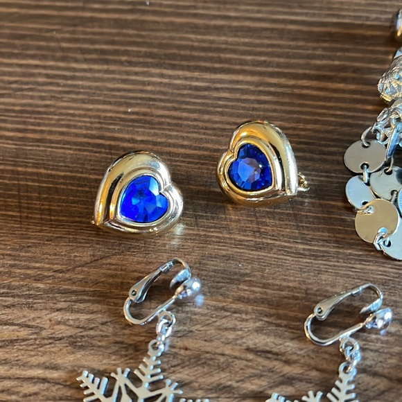 Vintage Clip On Earring Lot of 4 - Picture 3 of 5